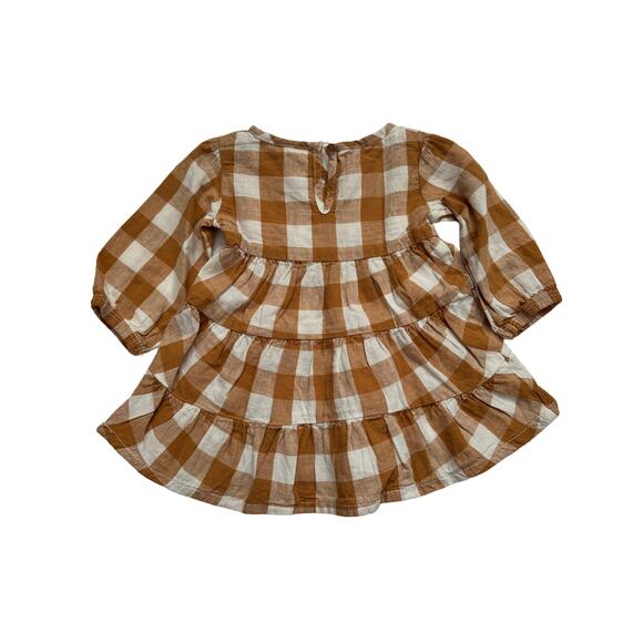 NWT Little Co. buffalo check dress size 6 month - Picture 2 of 3